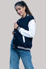 Baseball Varsity Jacket Women (Blue)