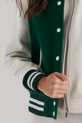 Baseball Varsity Jacket Women (Green)