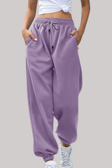 بنطلون رياضي نسائي أرجواني