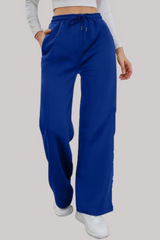 High Waist Wide Leg Flapper Trouser (Blue)