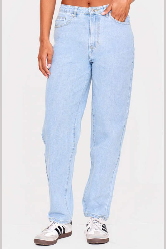 Ice Blue Mom Jeans for Women