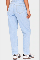 بنطلون جينز موم أزرق ثلجي للنساء