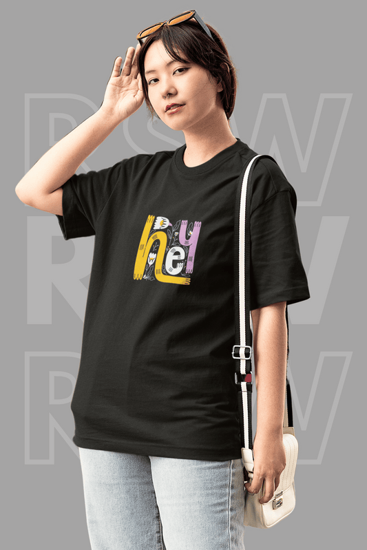 قميص تي شيرت كبير الحجم للنساء (OS-21)