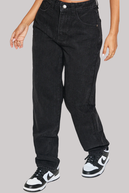 Black Mom Jeans for Women