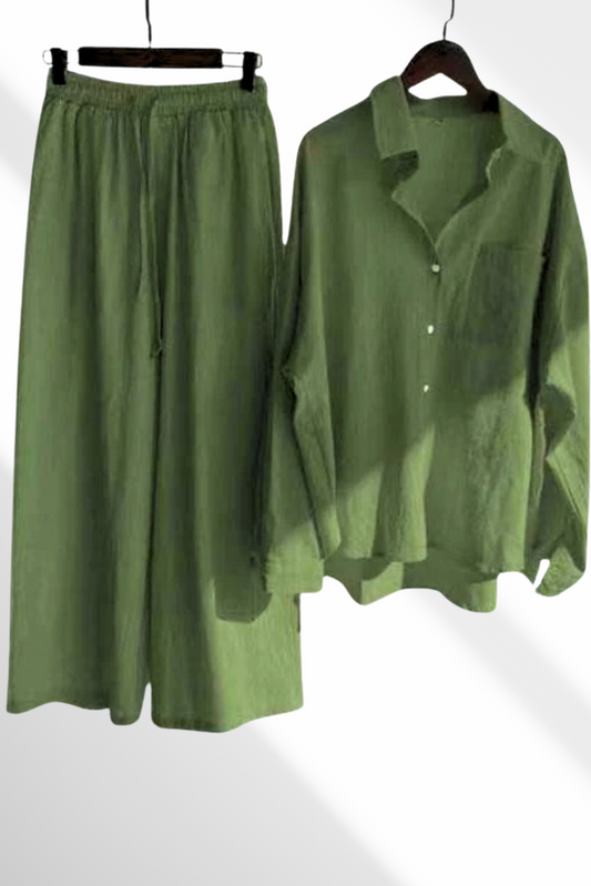 Olive Green Co-Ord Set (0007)