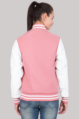 Baseball Varsity Jacket Women (Pink)