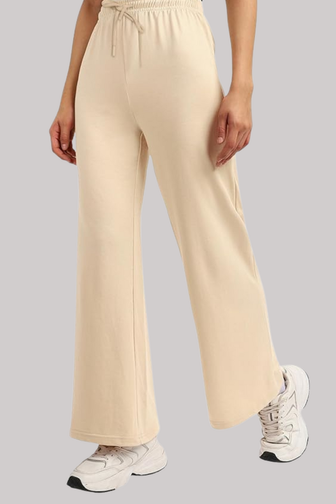 High Waist Wide Leg Flapper Trouser (Beige) – RS Wardrobe