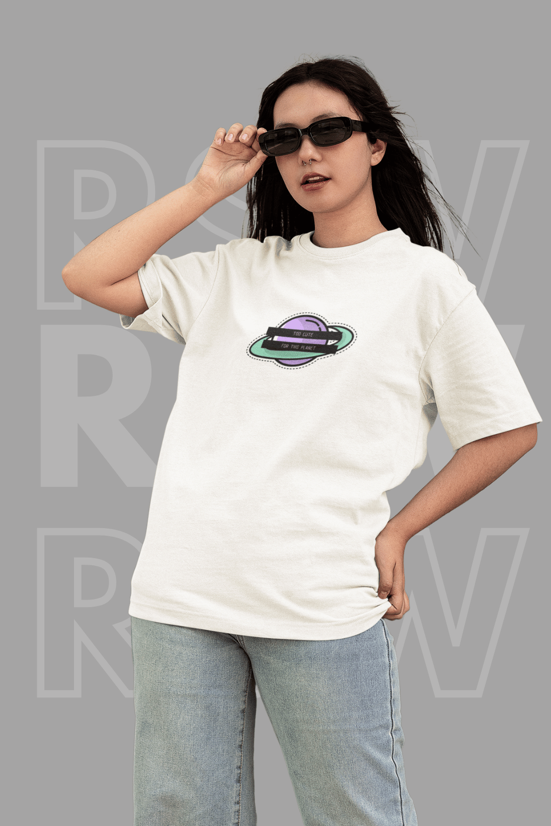 Oversized T Shirt For Women (OS-16)