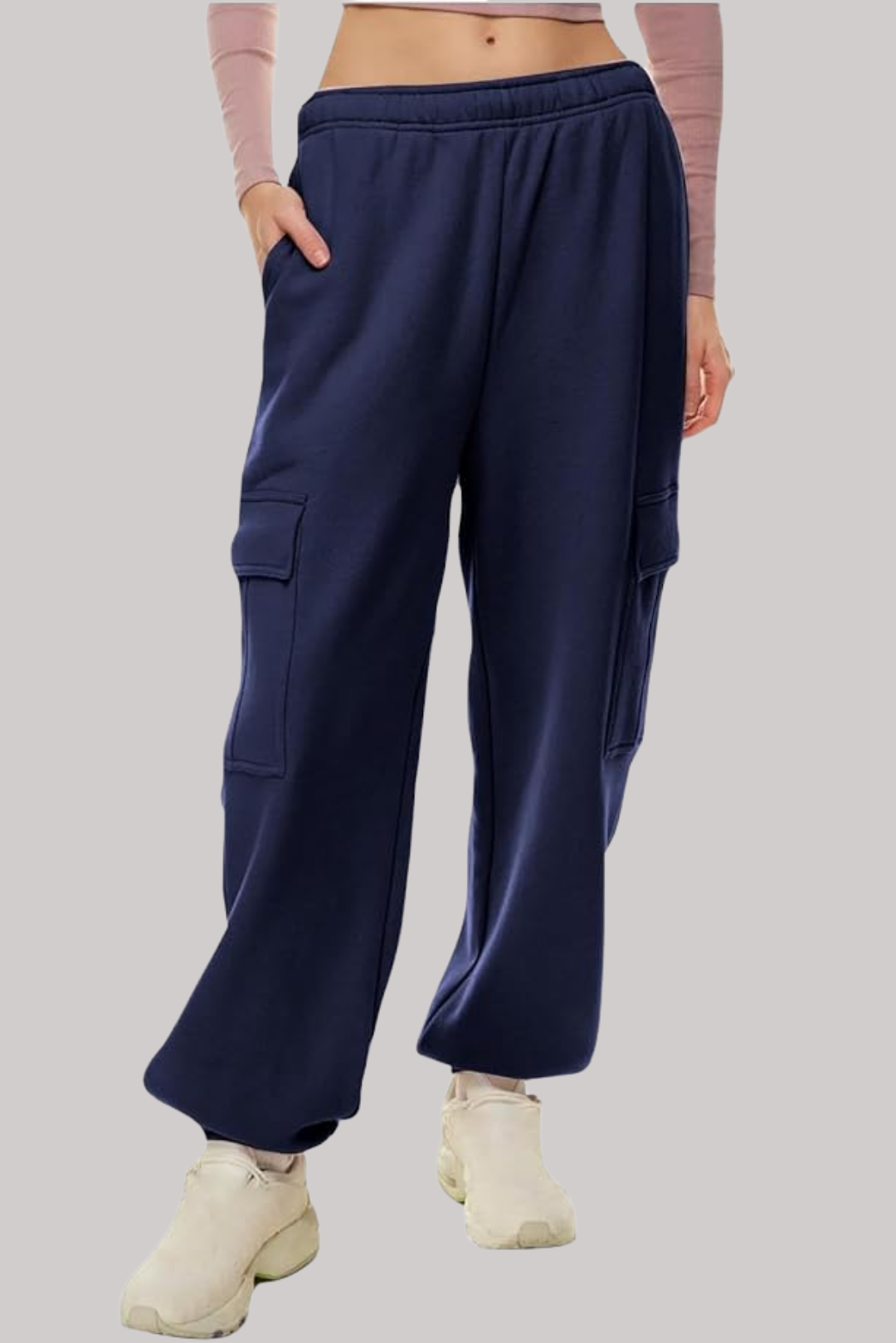 Womens Cargo Jogger (Navy Blue)