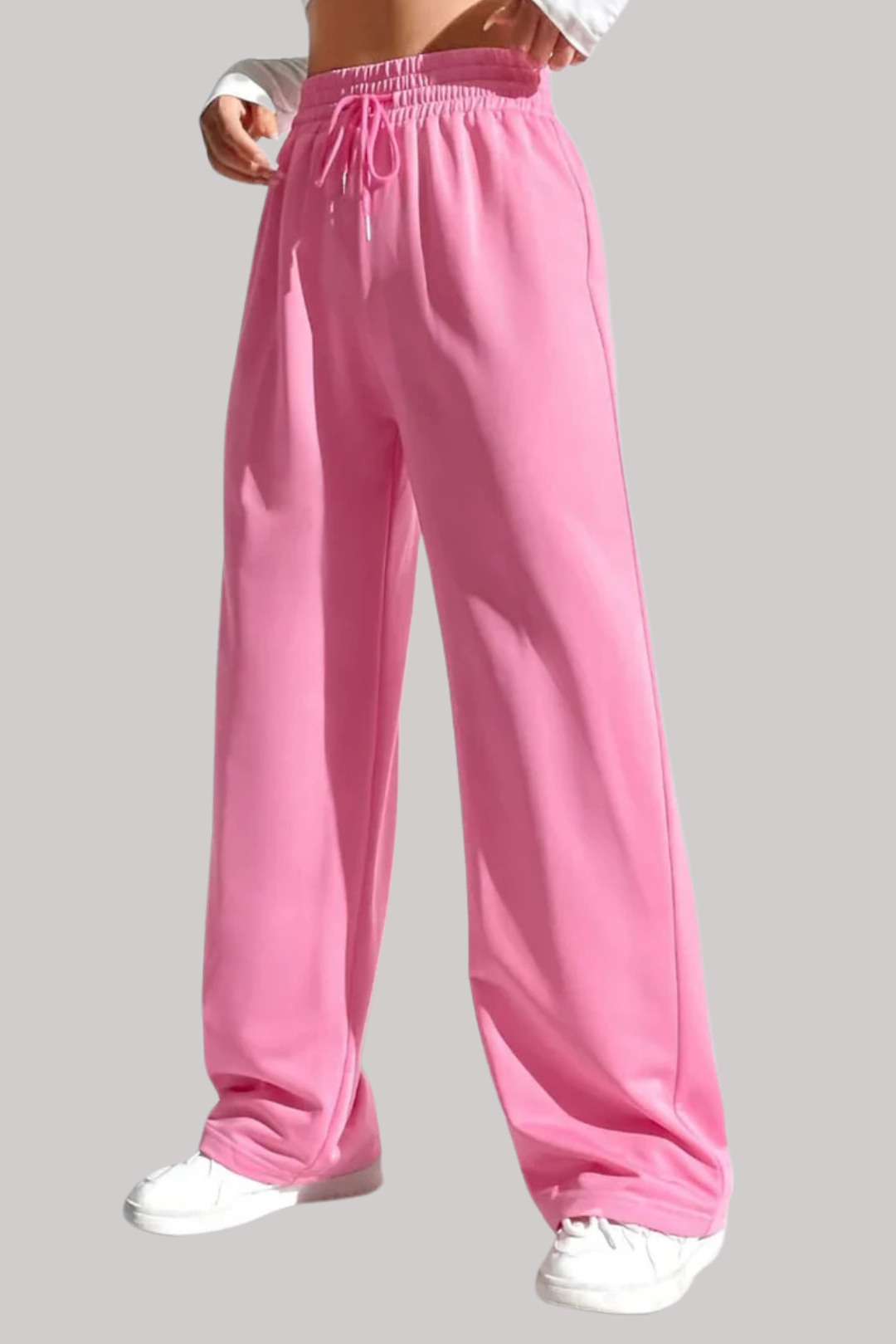 High Waist Wide Leg Flapper Trouser (Pink)