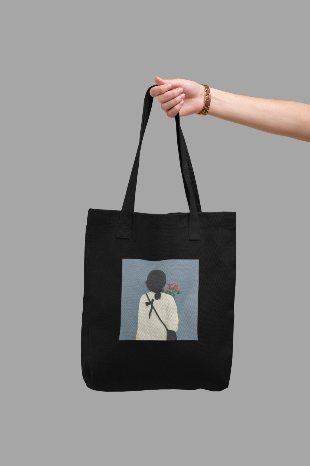 Tote Bag 0002 (Girl With Bag)