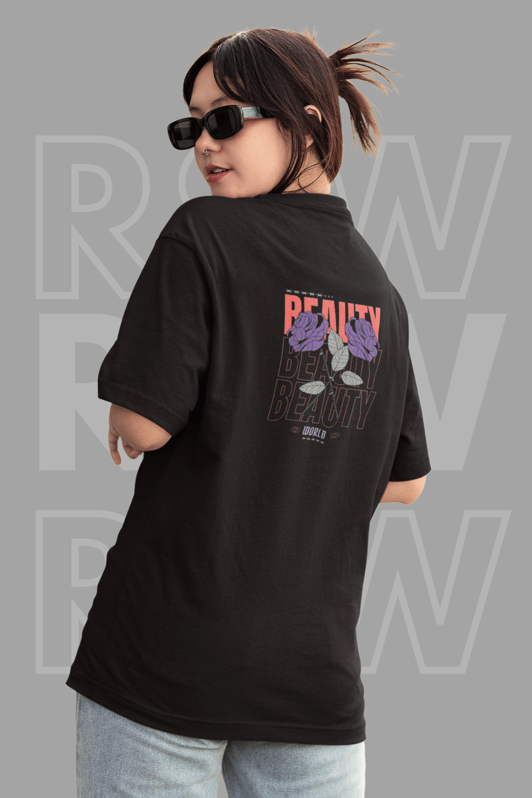 Oversized T Shirt For Women (OS-31)