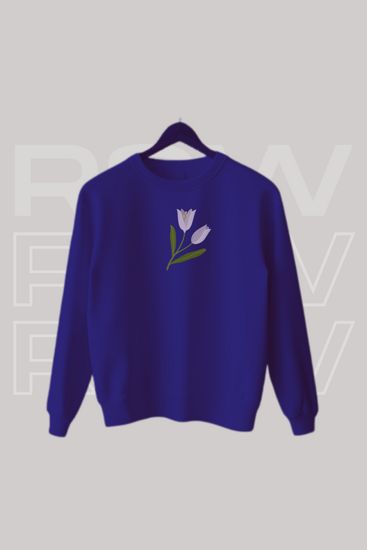 Winter Sweatshirt (Lilac Flower)